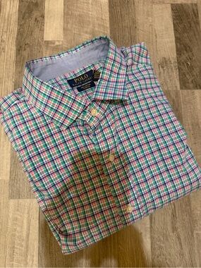 Polo by Ralph Lauren Green & Blue Plaid Button-Down Shirt 3XLT